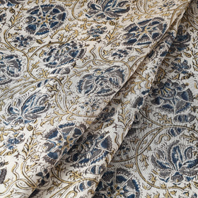 Buy Pedana Kalamkari Block Print Chanderi Silk Fabric 