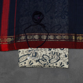 Pedana kalamkari cotton 2pc unstitched dress material