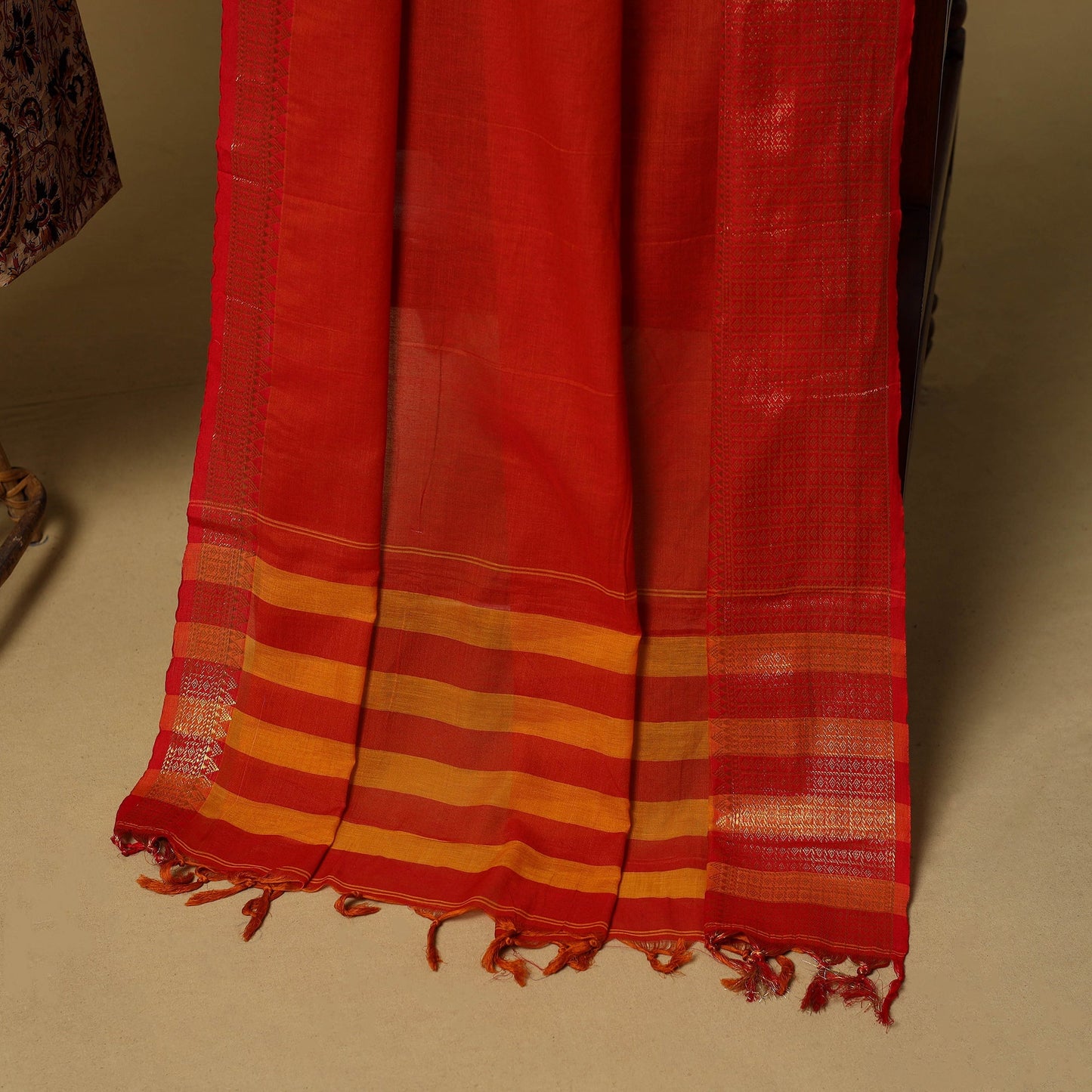 Pedana kalamkari cotton 2pc unstitched dress material