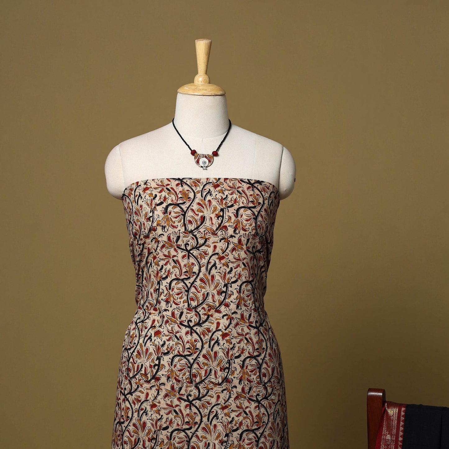 Pedana kalamkari cotton 2pc unstitched dress material