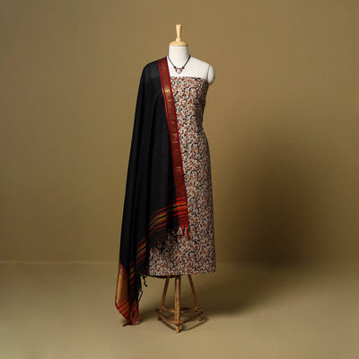 Pedana kalamkari cotton 2pc unstitched dress material