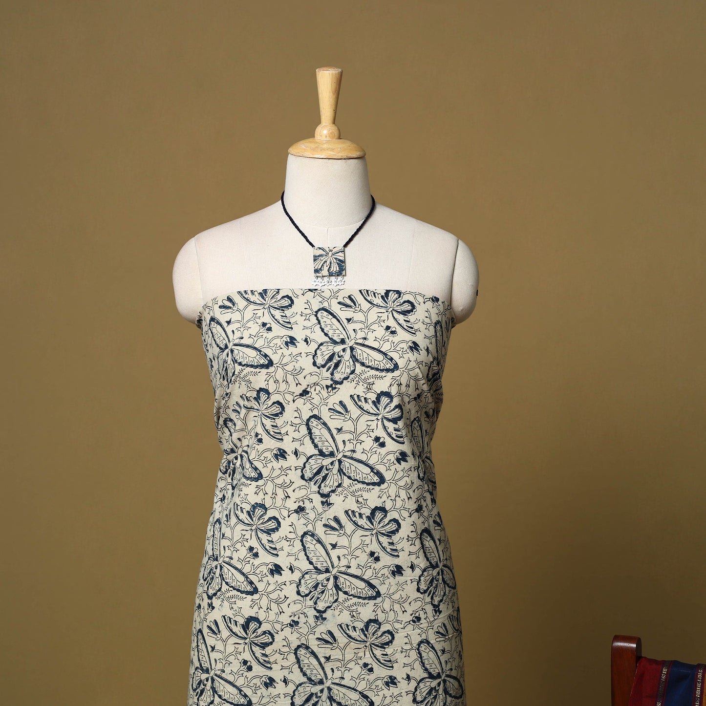 Pedana kalamkari cotton 2pc unstitched dress material