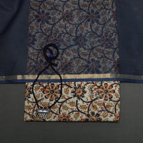 Pedana kalamkari hand block print natural dyed cotton 2pc
