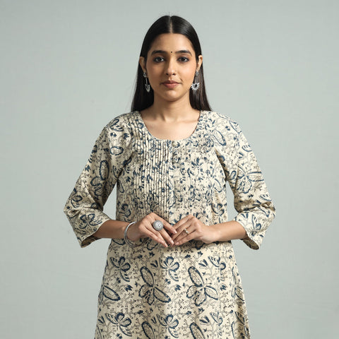Pedana Kalamkari Hand Block Printed Kurta