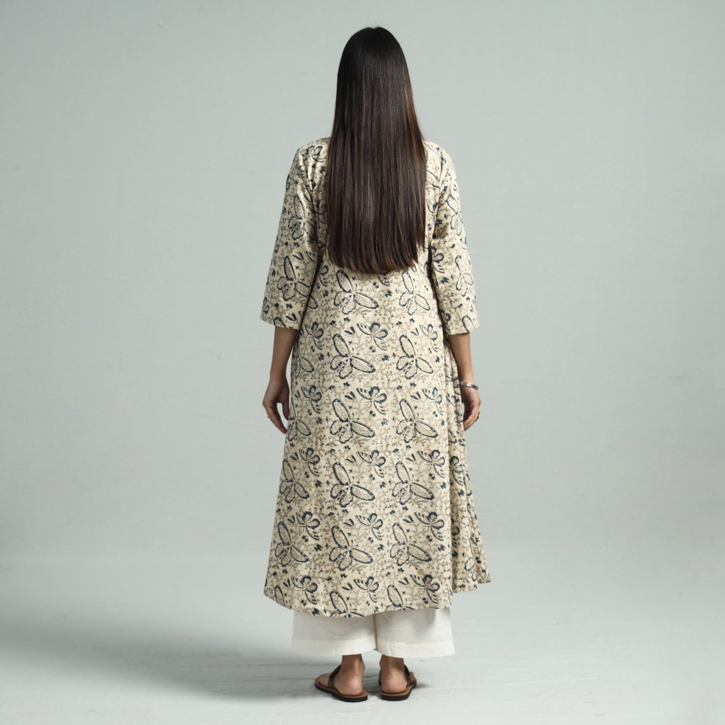 Pedana Kalamkari Hand Block Printed Kurta