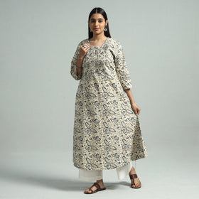 Pedana Kalamkari Hand Block Printed Kurta