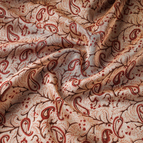 Buy Pedana Kalamkari Block Printed Chanderi Silk Fabric