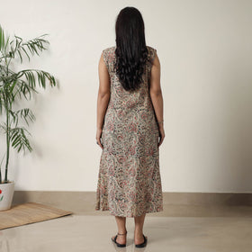 Buy Pedana Kalamkari Block Printed Cotton Dress 16 Online at iTokri.com