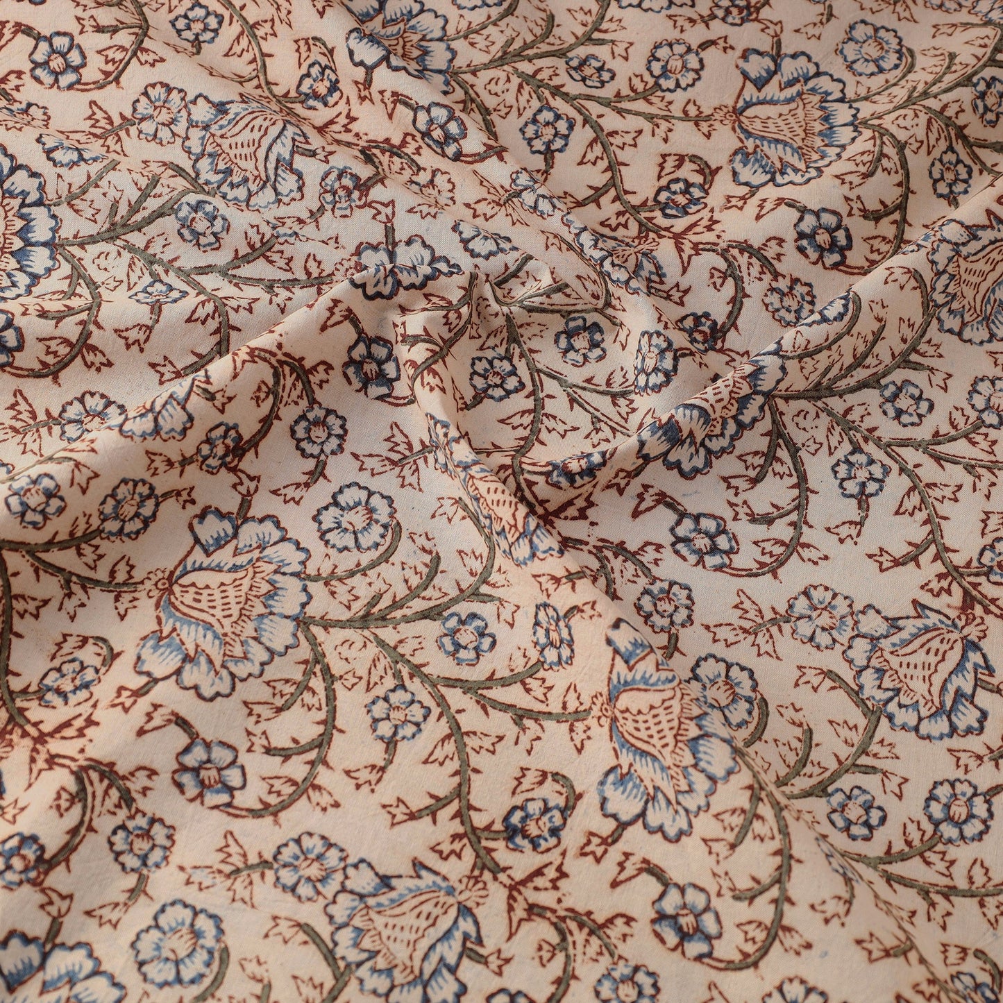  Pedana Kalamkari Block Printed Cotton Fabric 