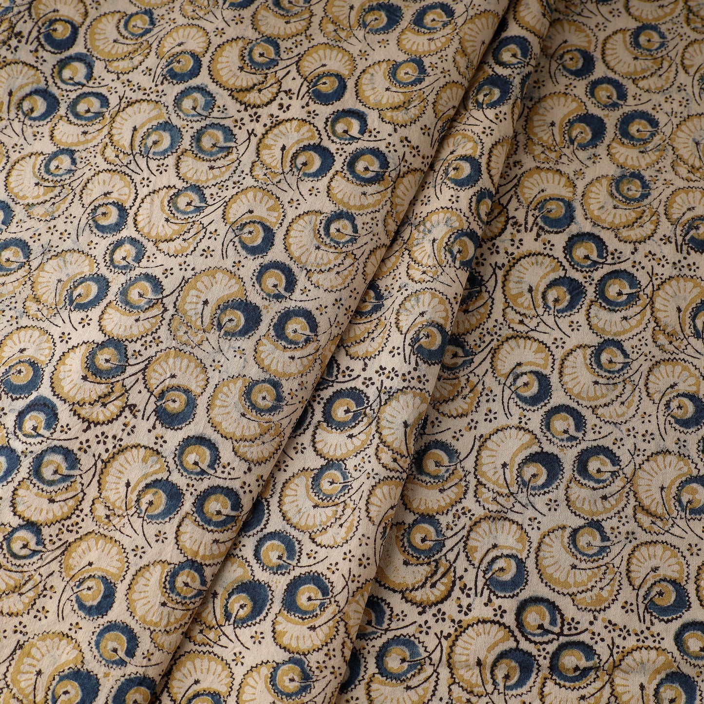  Pedana Kalamkari Block Printing Cotton Fabric 