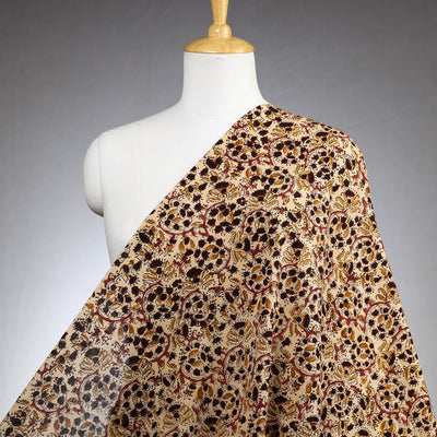 Buy Pedana Kalamkari Block Printed Cotton Fabric Online at iTokri.com