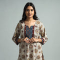 Pedana Kalamkari Block Printed Cotton Kurta with Palazzo Set 