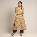 Buy Pedana Kalamkari Block Printed Cotton Kurta with Palazzo Set Online at iTokri.com