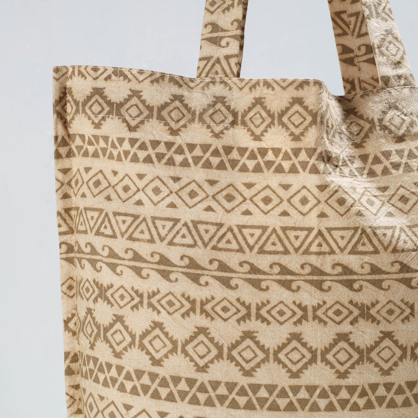 Buy Pedana Kalamkari Block Printed Cotton Shopping Bag at iTokri.com