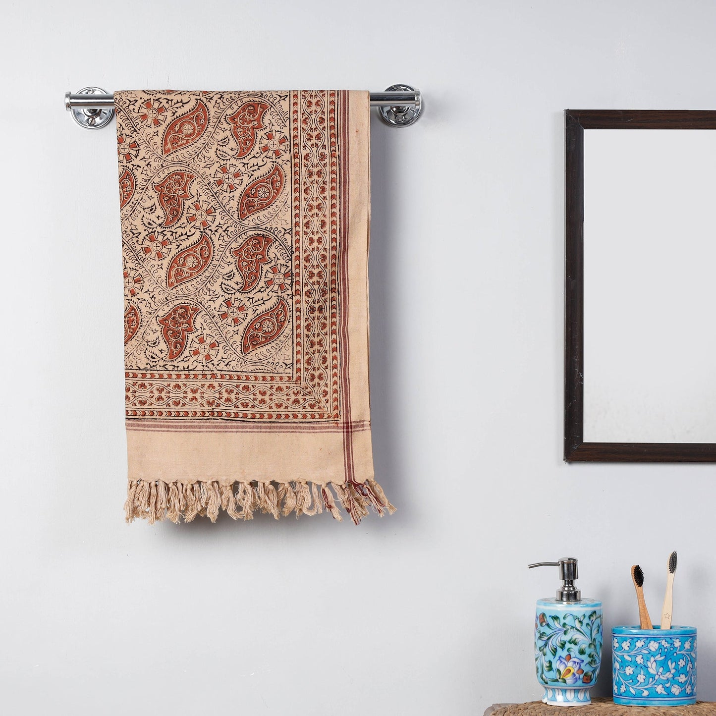 Block Printed Cotton Towel