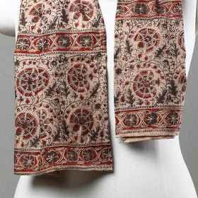  Pedana Kalamkari Block Printed Natural Dyed Cotton Stole 12 Online at iTokri.com