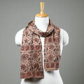  Pedana Kalamkari Block Printed Natural Dyed Cotton Stole 12 Online at iTokri.com