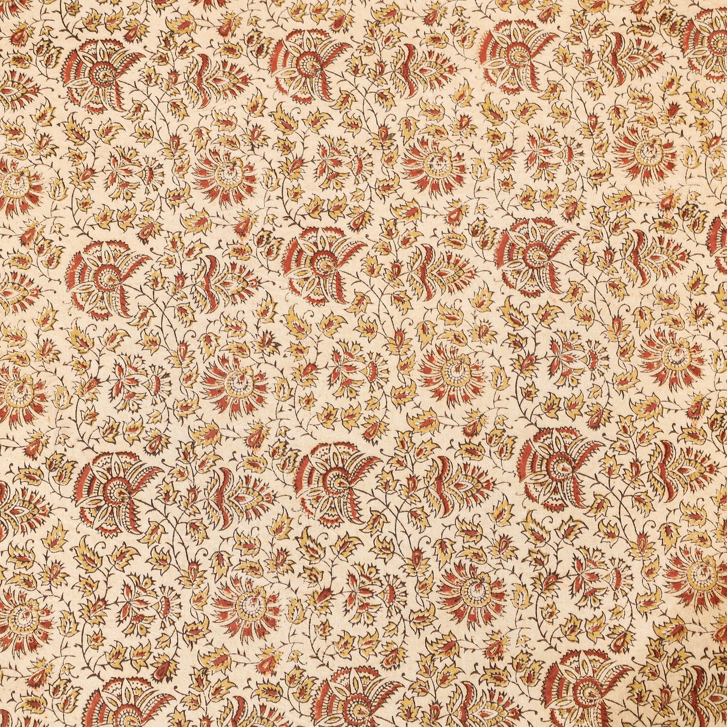  Pedana Kalamkari Block Printing Cotton Double Bed Cover Online at iTokri.com