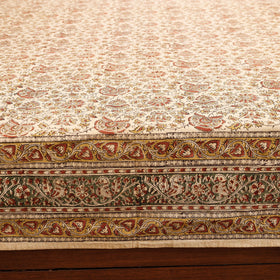  Pedana Kalamkari Block Printing Cotton Double Bed Cover Online at iTokri.com