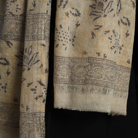 Block Print Pedana Kalamkari Wool Stole 