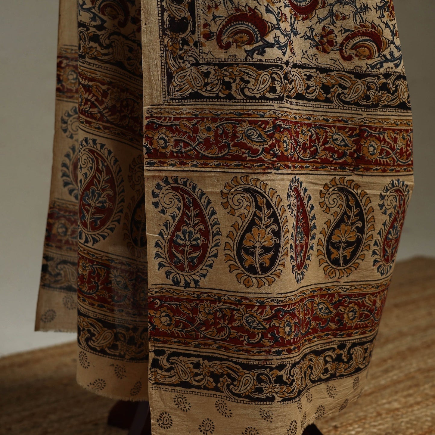 Pedana natural dyed cotton kalamkari dupatta 07