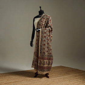 Pedana natural dyed cotton kalamkari dupatta 07