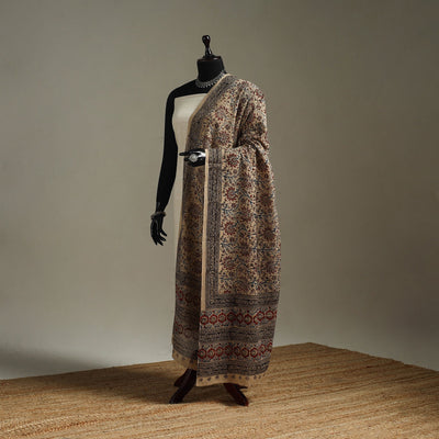 Pedana natural dyed cotton kalamkari dupatta 10