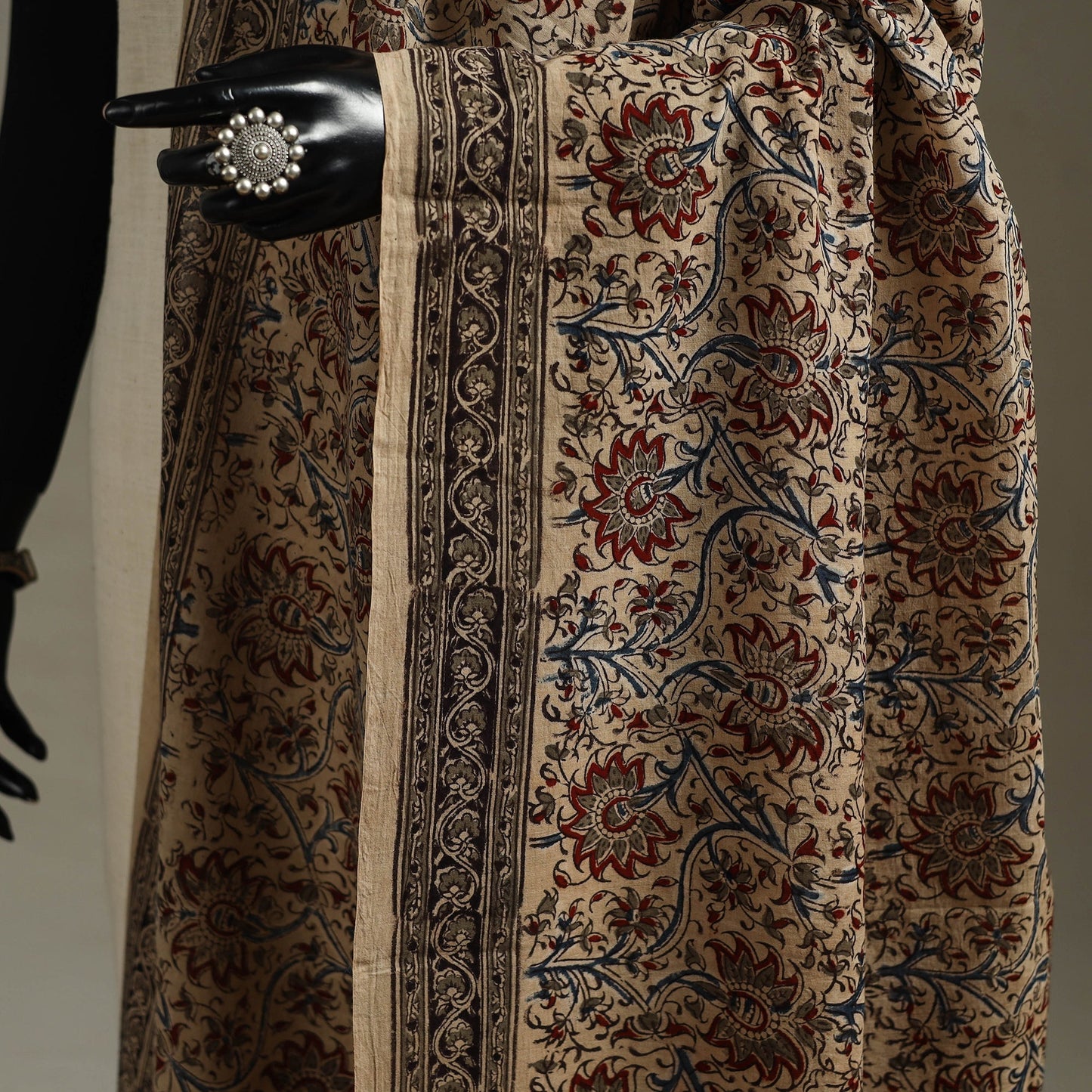 Pedana natural dyed cotton kalamkari dupatta 10