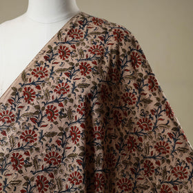 Pedana natural dyed cotton kalamkari fabric 01 - handcrafted