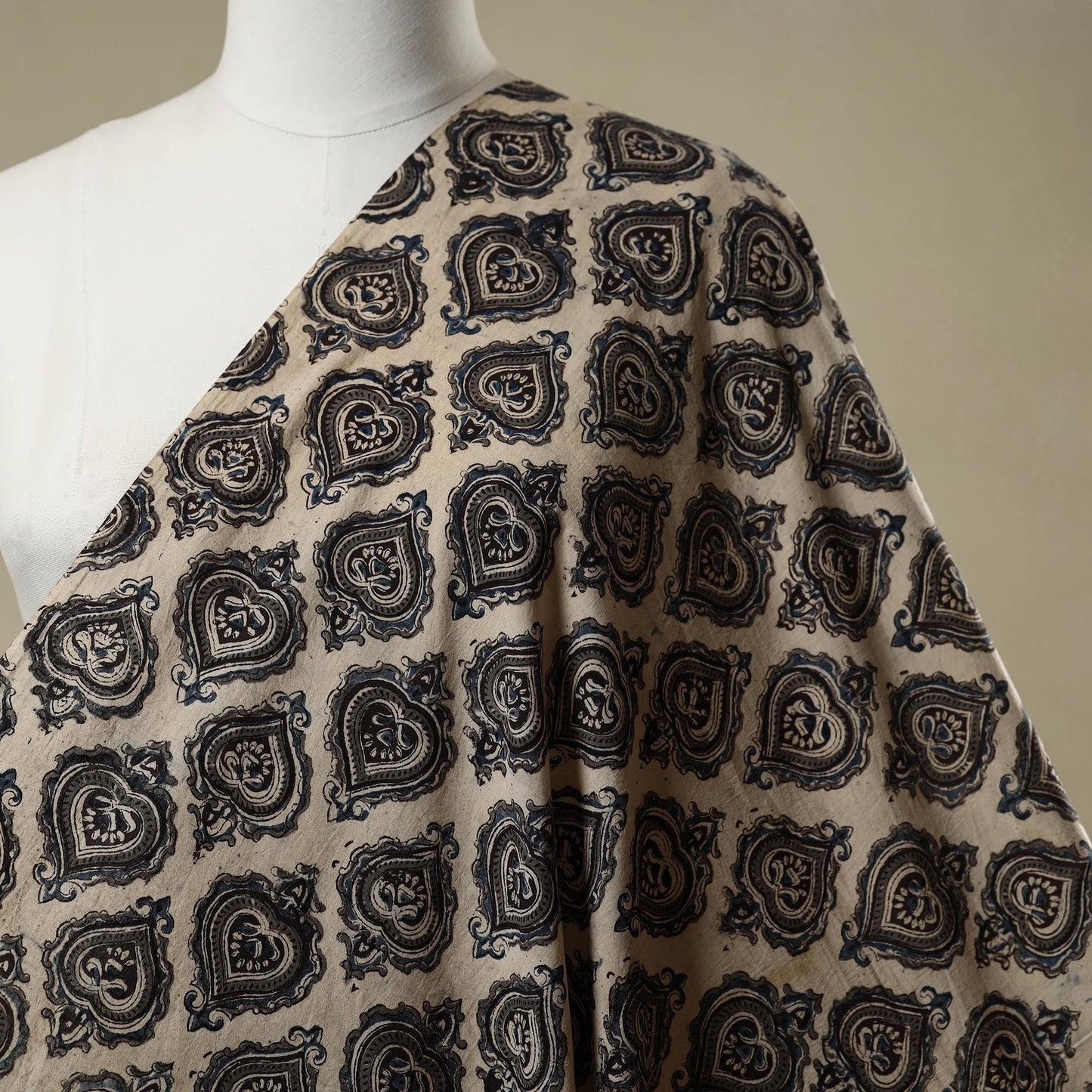 Pedana natural dyed cotton kalamkari fabric 10 - handcrafted