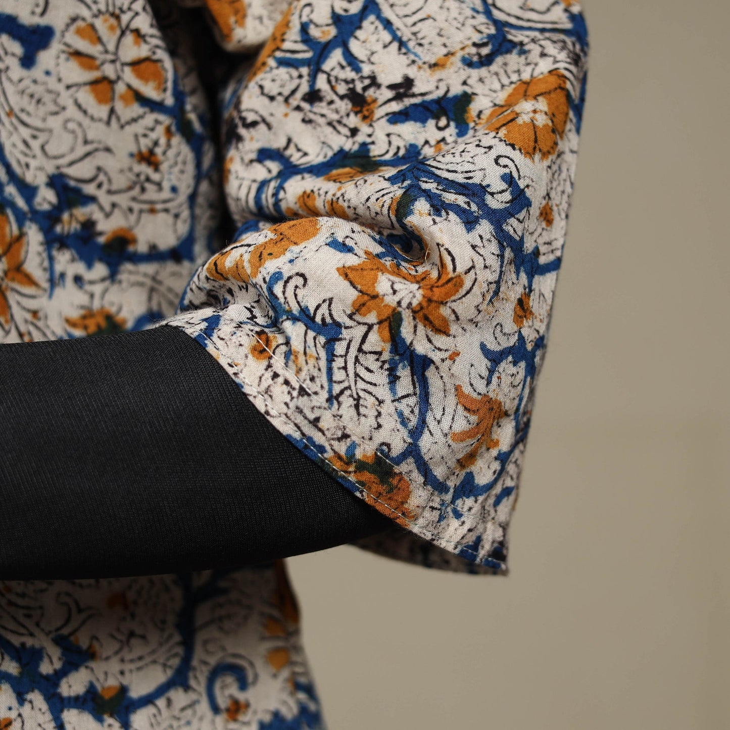 Beige - pedana natural dyed cotton straight pintuck