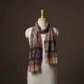 Pedana natural dyed hand wool kalamkari stole 04