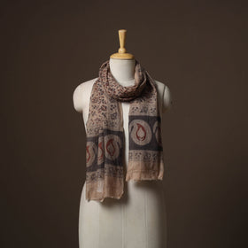 Pedana natural dyed hand wool kalamkari stole 10