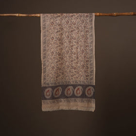 Pedana natural dyed hand wool kalamkari stole 10