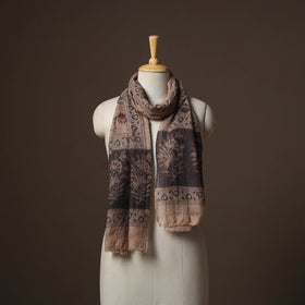 Pedana natural dyed hand wool kalamkari stole 07