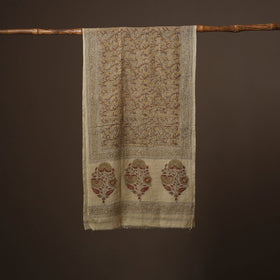 Pedana natural dyed hand wool kalamkari stole 11