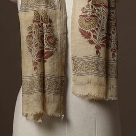 Pedana natural dyed hand wool kalamkari stole 11