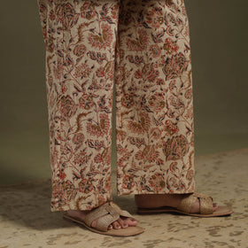 Beige Pedana Natural Dyed Block Print Kalamkari Co-ord Set 