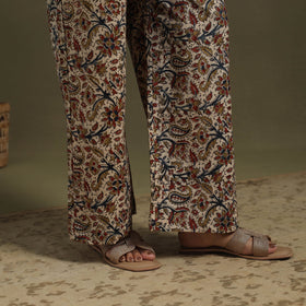 Beige Pedana Natural Dyed Block Print Kalamkari Co-ord Set 