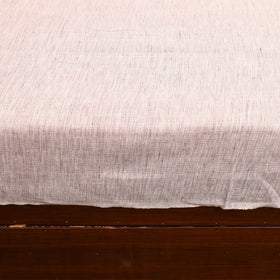 Beige - Plain Cotton Double Handloom Bed Cover (98 x 90 in) 03