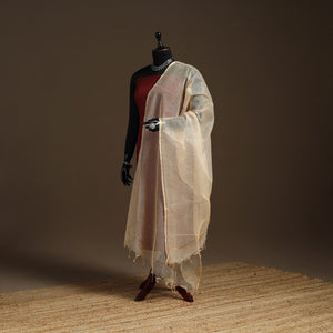 Plain cotton kota doria dupatta 25 - handcrafted