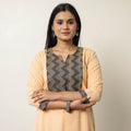  Plain Jhiri Handloom Cotton Long Straight Kurta 34 
