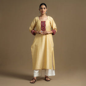 plain silk kurta