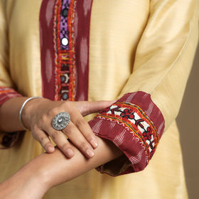 plain silk kurta