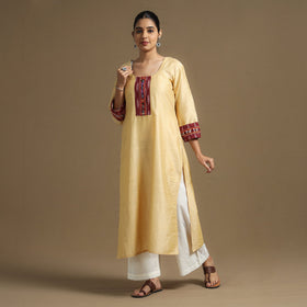 plain silk kurta