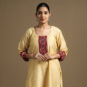 plain silk kurta