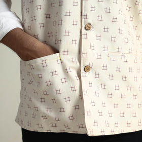 Pochampally Ikat Cotton Nehru Jacket
