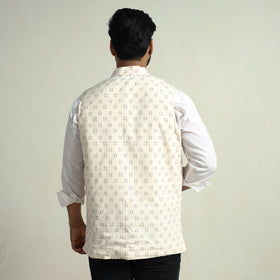 Pochampally Ikat Cotton Nehru Jacket
