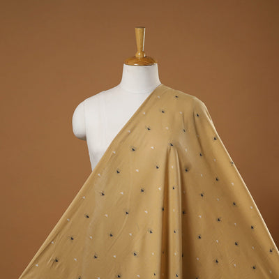 Beige - prewashed cotton jacquard fabric 01 - handcrafted