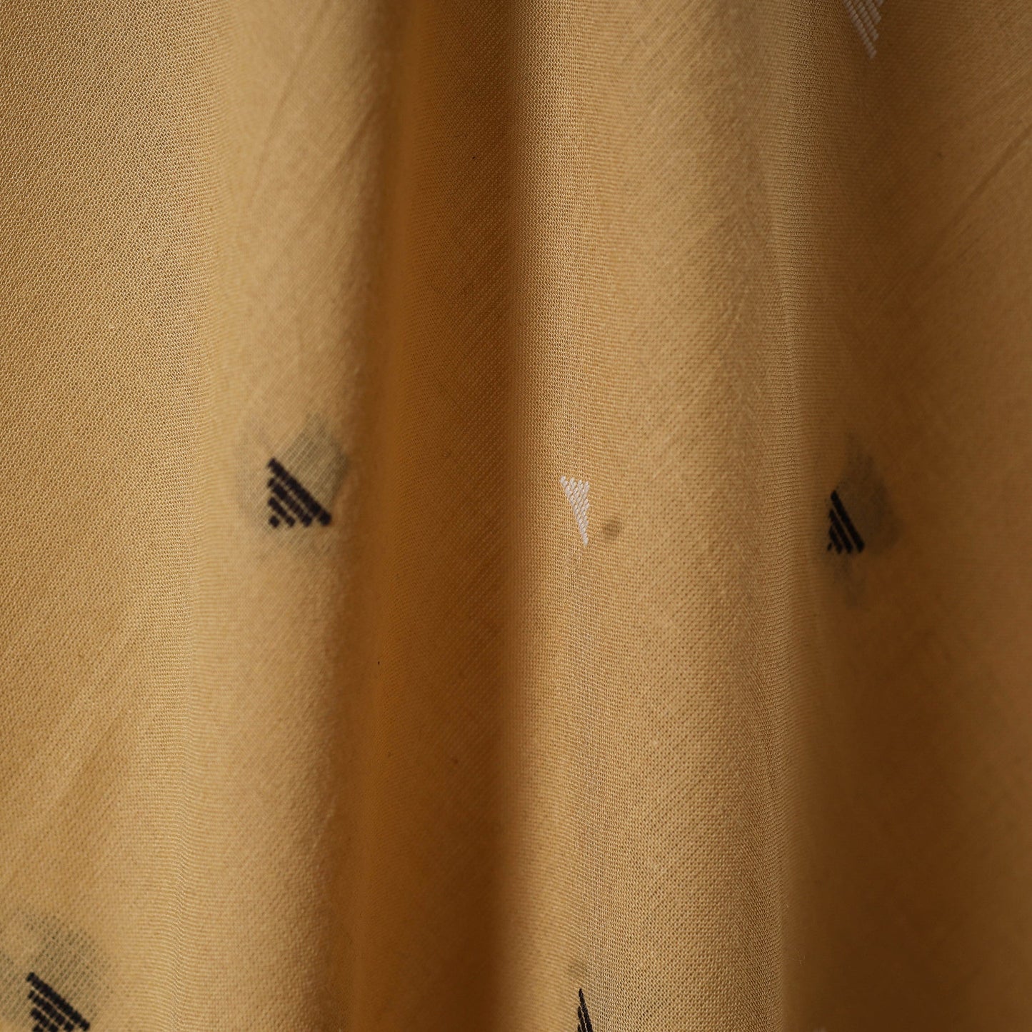 Beige - prewashed cotton jacquard fabric 01 - handcrafted